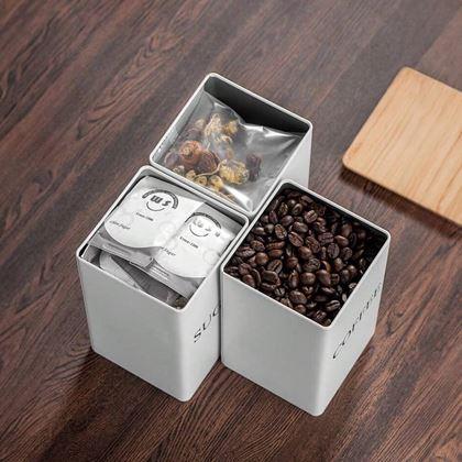 Kép valamiből Kávé, tea és cukor tároló készlet