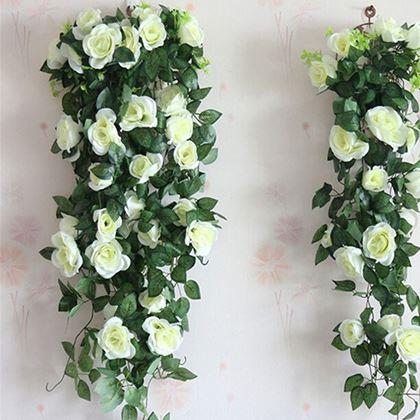 Kép valamiből Műnövény csüngő virág 90 cm -  fehér