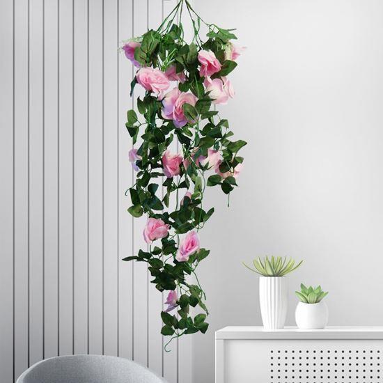 Kép valamiből Műnövény csüngő virág 90 cm -  rózsaszín