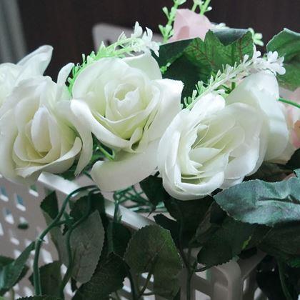 Kép valamiből Műnövény csüngő virág 90 cm -  fehér