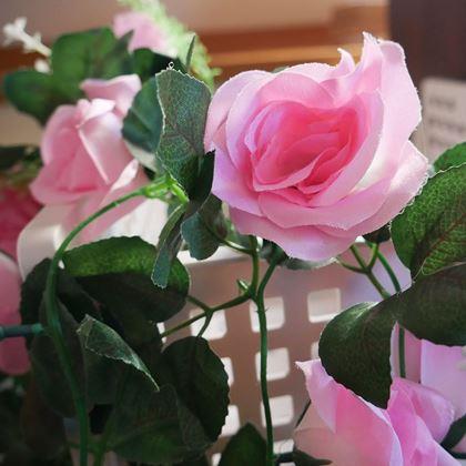 Kép valamiből Műnövény csüngő virág 90 cm -  rózsaszín