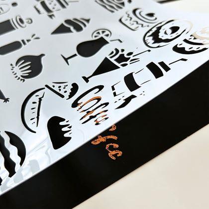 Kép valamiből 5 db A4 kaparós sablon + 2 toll