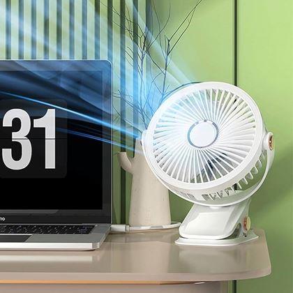 Kép valamiből Hordozható asztali ventilátor csipesszel