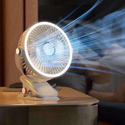 Kép valamiből Hordozható asztali ventilátor csipesszel