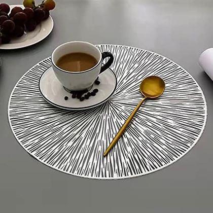 Kép valamiből Kerek asztali alátét napsugarak - ezüst