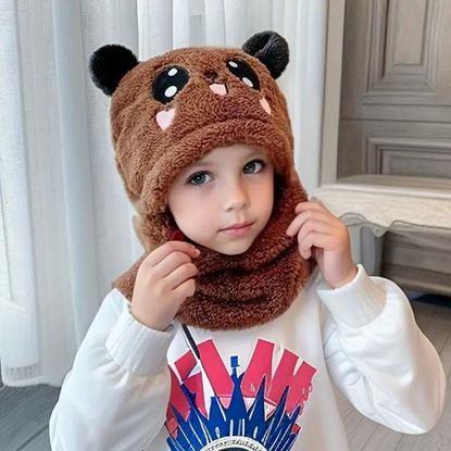 Kép Sapka és nyakmelegítő macifülekkel