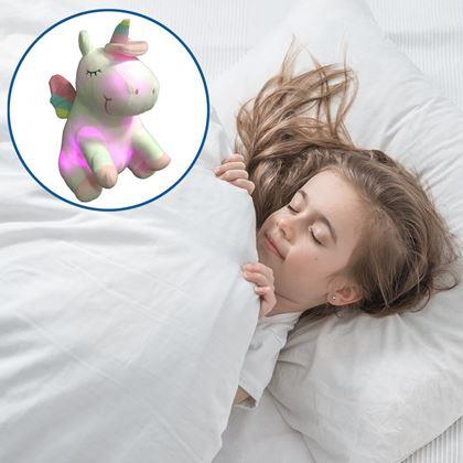 Kép valamiből Világító plüss egyszarvú