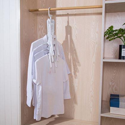 Kép valamiből Multifunkciós, helytakarékos szekrényi ruhaakasztó 8 vállfával
