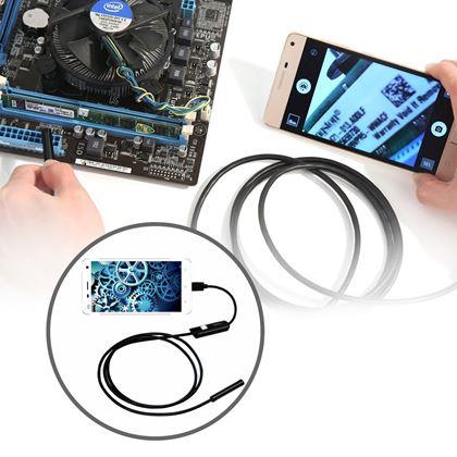 Kép valamiből Endoszkópos ellenőrző kamera VGA 640x480 microUSB/USB-A