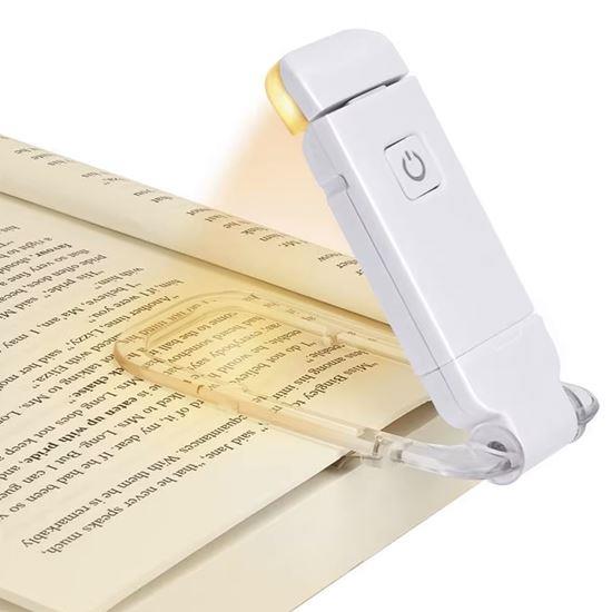 Kép valamiből Összecsukható LED olvasólámpa csipesszel