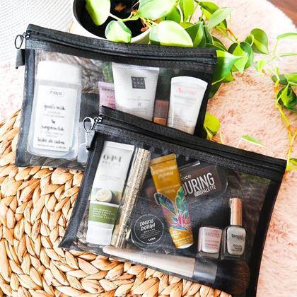 Kép valamiből Átlátszó kozmetikai neszesszer cipzárral