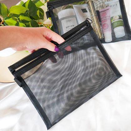 Kép valamiből Átlátszó kozmetikai neszesszer cipzárral