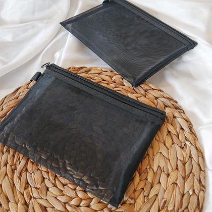 Kép valamiből Átlátszó kozmetikai neszesszer cipzárral