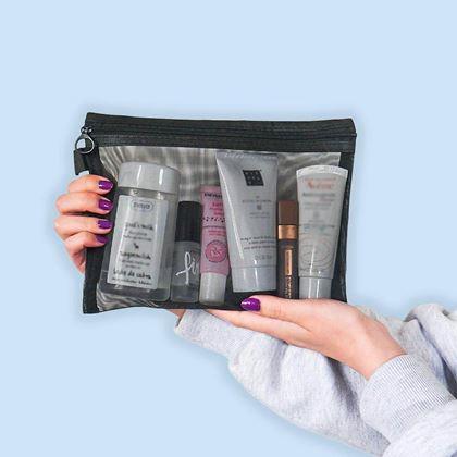 Kép valamiből Átlátszó kozmetikai neszesszer cipzárral