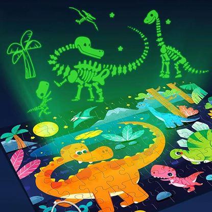 Kép Gyerek puzzle, sötétben világító, 96 darabos