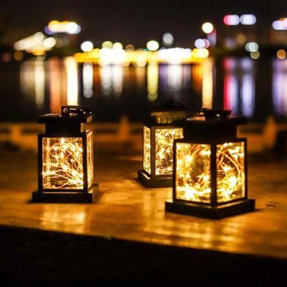 Kép LED napelemes akasztós lámpás