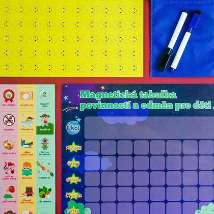Kép valamiből Magnetická tabulka povinností a odměn pro děti