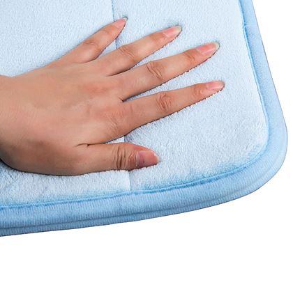 Kép valamiből Csúszásgátló fürdőszobai szőnyeg 40 x 60 cm - kék