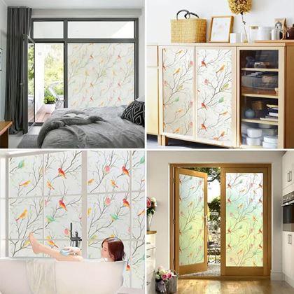 Kép valamiből Dekoratív ablakfólia  -  madarak