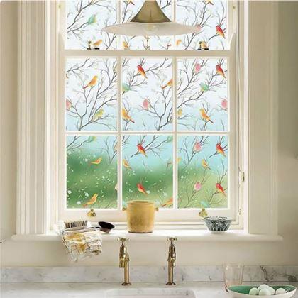 Kép valamiből Dekoratív ablakfólia  -  madarak