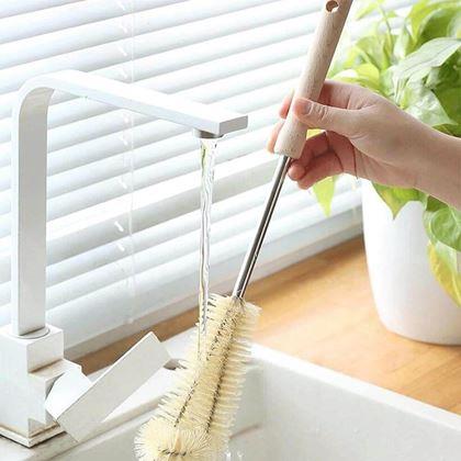 Kép valamiből Fa tisztító üvegkefe fa nyéllel