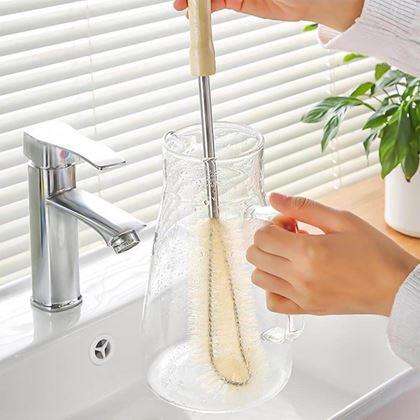 Kép valamiből Fa tisztító üvegkefe fa nyéllel