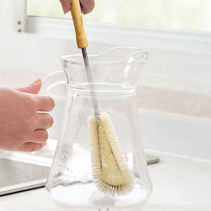 Kép valamiből Fa tisztító üvegkefe fa nyéllel