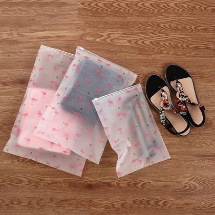 Kép valamiből Vízálló utazótáskák szett  -  flamingó