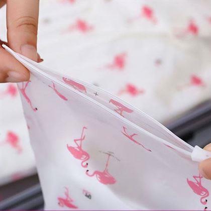 Kép valamiből Vízálló utazótáskák szett  -  flamingó