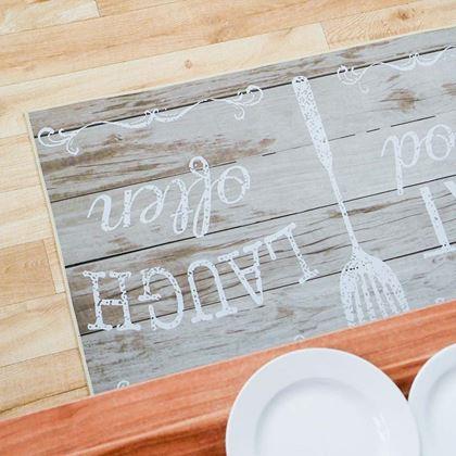 Kép valamiből Csúszásgátló szőnyeg 90x60 cm - Eat Good, Laugh Often