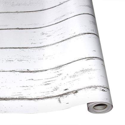 Kép valamiből Öntapadós tapéta 200x45 cm - fehér fa