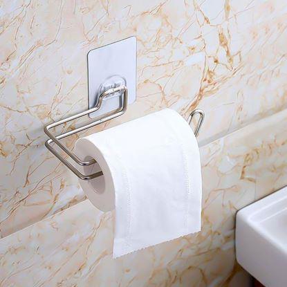 Kép Rozsdamentes acél WC-papír tartó