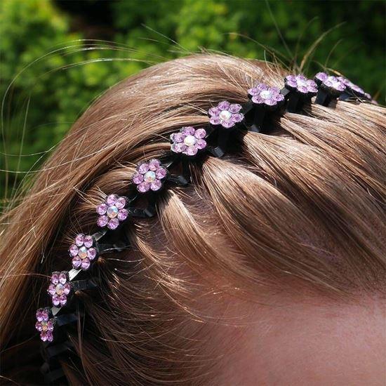 Kép valamiből Fejpánt hajhoz kövekkel - rózsaszín