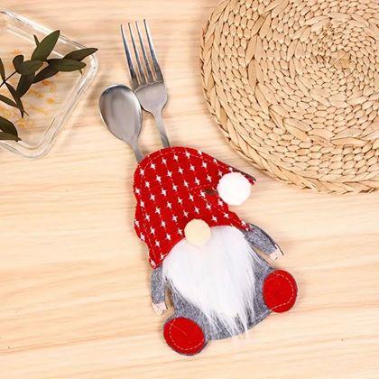 Kép valamiből Karácsonyi evőeszköztartó manó - pontok