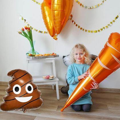 Kép valamiből Fólia lufi – kaki figura, 43 cm