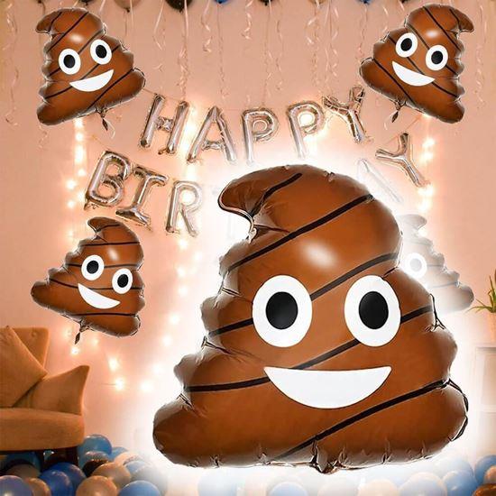 Kép valamiből Fólia lufi – kaki figura, 43 cm