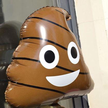 Kép valamiből Fólia lufi – kaki figura, 43 cm