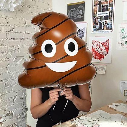 Kép valamiből Fólia lufi – kaki figura, 43 cm