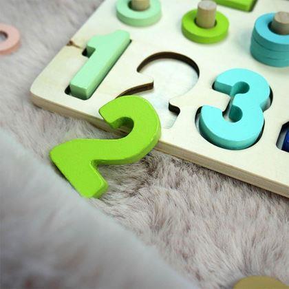 Kép valamiből Fa puzzle – számok, formák, számolás