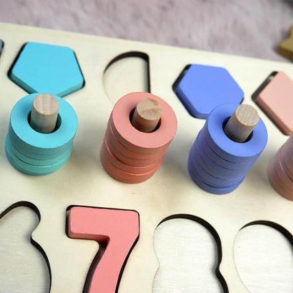 Kép valamiből Fa puzzle – számok, formák, számolás