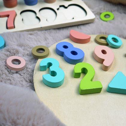 Kép valamiből Fa puzzle – számok, formák, számolás