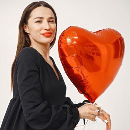 Kép valamiből Szív alakú fólia lufi 10 db