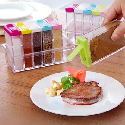 Kép Színes fűszertartók 6 db