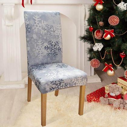 Kép valamiből Karácsonyi motívumú székborítás  -  hópehely