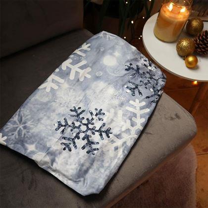 Kép valamiből Karácsonyi motívumú székborítás  -  hópehely