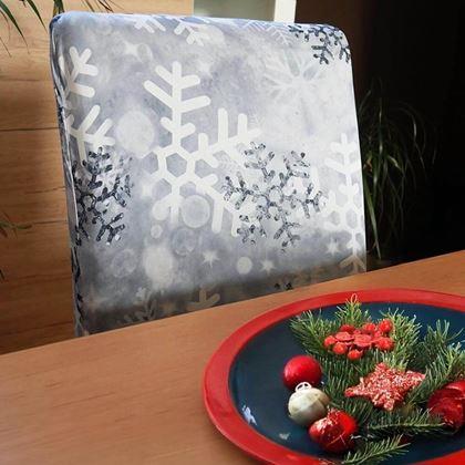 Kép valamiből Karácsonyi motívumú székborítás  -  hópehely