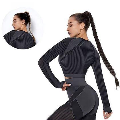 Kép valamiből Hajdísz, copf 85 cm -  barna