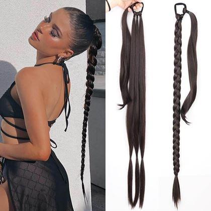 Kép valamiből Hajdísz, copf 85 cm -  barna