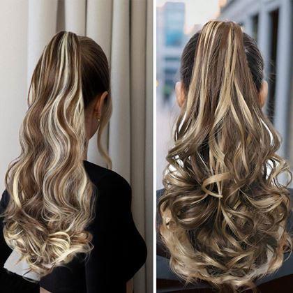 Kép valamiből Hullámos, 60 cm-es copf hajdúsító -  melír