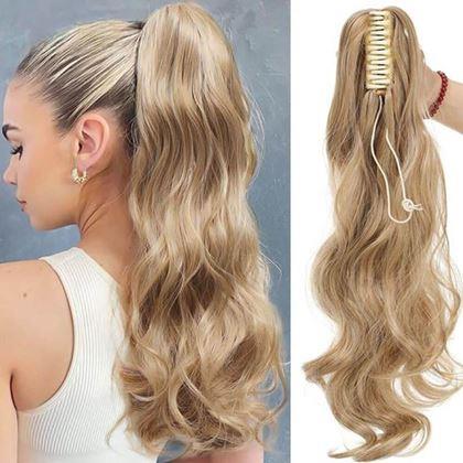 Kép valamiből Hullámos, 60 cm-es copf hajdúsító -  őzbarna